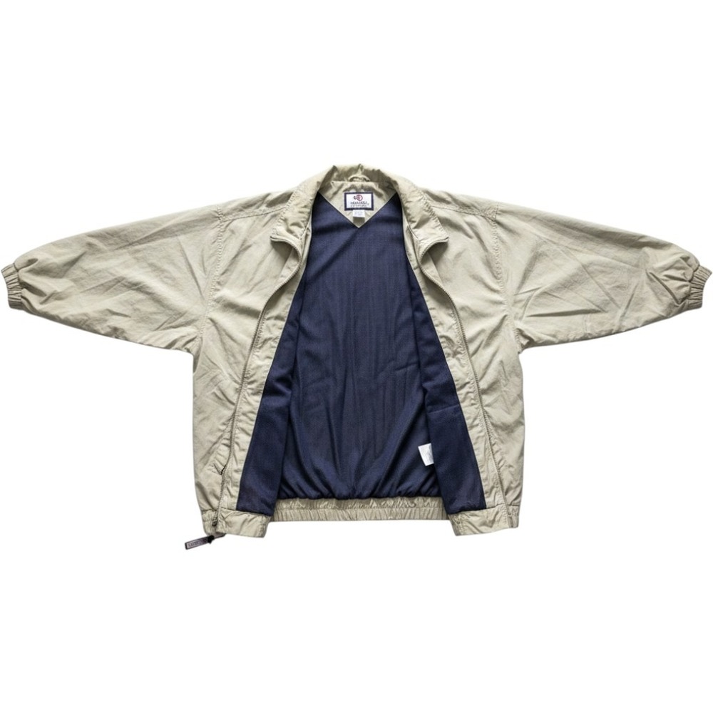 C&B Sport by Croft & Barrow Tan Windbreaker Jacket Full Zip Mesh Lined XLT
